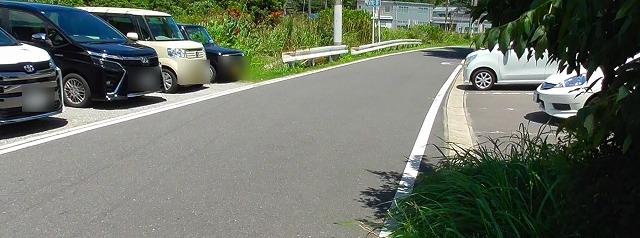 めだか寺の駐車場